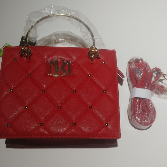 Bagley Mischka Handbags - Bagley Mischka Red Quilted Purse/Crossbody.